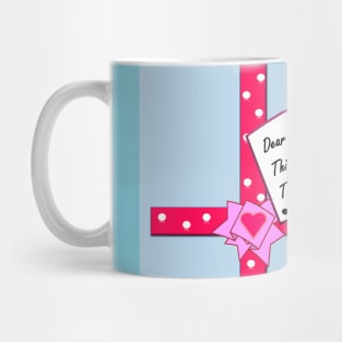 Someone popped up on top of your head? (Blue) Mug